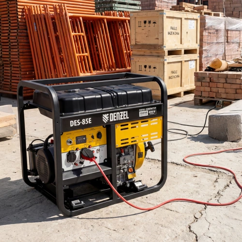 Генератор дизельный DES-85E, 8,5 кВт, 230 В, 16 л, электростартер Denzel по ценам производителя в Уфе с доставкой по всей России