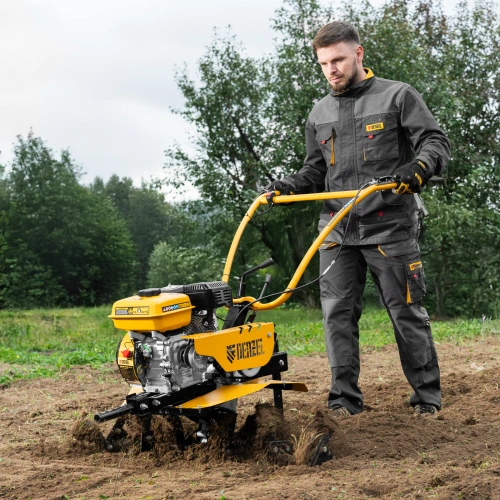 Мотоблок DPT-270S, 7 л.с., ремен.сцеп, фрез 3х4, ШОМ, передачи 2В/1Н Denzel по ценам производителя в Уфе с доставкой по всей России