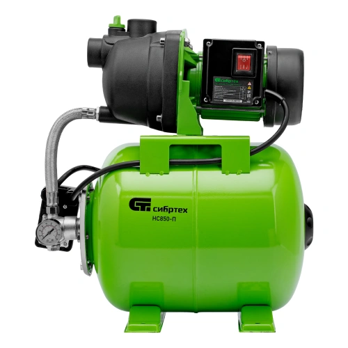 Насосная станция НС850-П, 850 Вт, напор 42 м, 3500 л/ч, ресивер 19 л Сибртех по ценам производителя в Уфе с доставкой по всей России