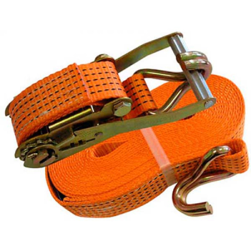 Ремень стяжной  1,5 / 3 тн, РС 8 м x 35 мм, полиэстер, с крюками, храповиком | СибТаль по ценам производителя в Уфе с доставкой по всей России