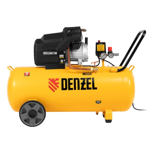 Компрессор воздушный DKV2200/100, Х-PRO 2.2 кВт, 400 л/мин, 100л Denzel по ценам производителя в Уфе с доставкой по всей России