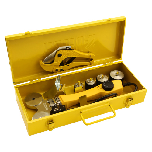 Аппарат для сварки пластиковых труб DWP-750, 750 Вт, 0-300 град, 4 насадки, 20-40 мм Denzel по ценам производителя в Уфе с доставкой по всей России