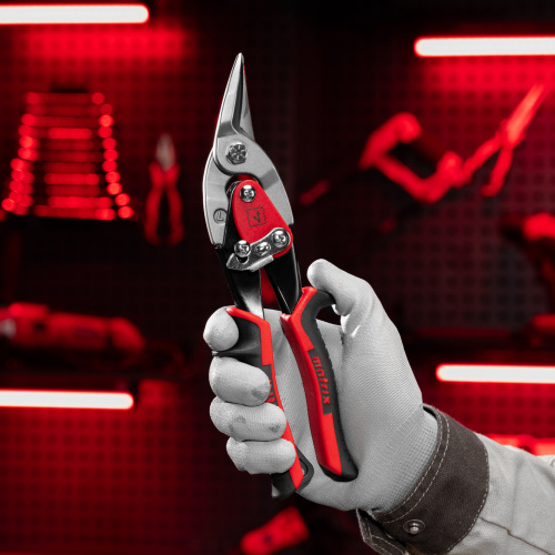 Ножницы по металлу, 250 мм, левый рез, сталь CRMO, двухкомпонентные рукоятки, PRO Matrix по ценам производителя в Уфе с доставкой по всей России