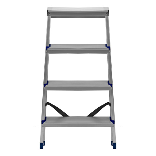 Стремянка двусторонняя 4 ступени, алюминиевая, Сибртех по ценам производителя в Уфе с доставкой по всей России