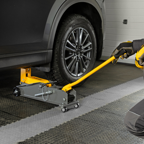 Домкрат гидравлический подкатной с фиксатором, 3 т, 190-532 мм, SUV/ Denzel по ценам производителя в Уфе с доставкой по всей России