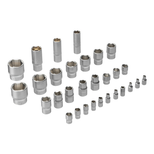 Набор инструментов, 1/2", 1/4", CrV, S2, пластиковый кейс, 100 предметов Denzel по ценам производителя в Уфе с доставкой по всей России