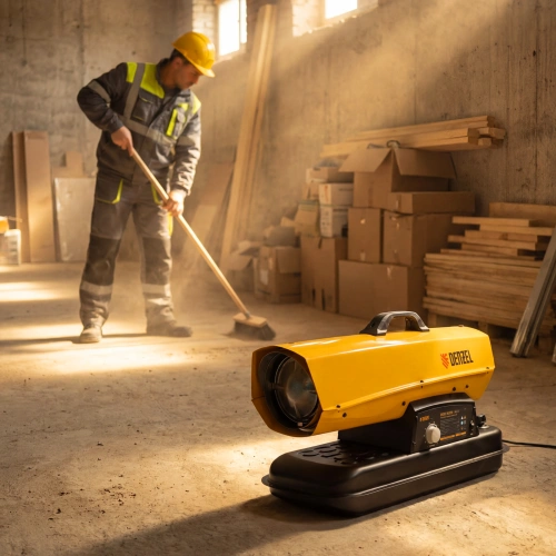 Дизельная тепловая пушка DHG-25i, 25 кВт, 600 м3/ч, прямой нагрев, термостат Denzel по ценам производителя в Уфе с доставкой по всей России