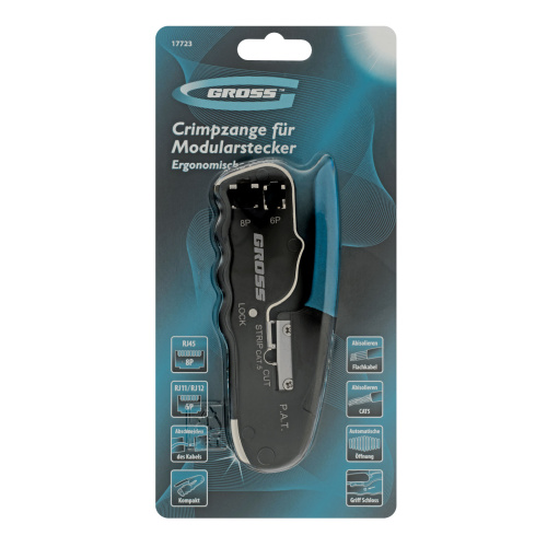 Клещи для обжима телефонных и компьютерных клемм RJ45, 8P и RJ11/12, 6P, компактный размер, CAT5 Gross по ценам производителя в Уфе с доставкой по всей России