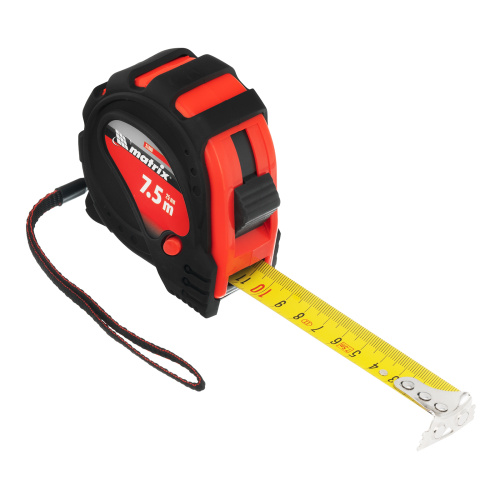Рулетка Status Magnet 3 fixations,7,5 м х 25 мм,обрезиненный корпус,зацеп с магнитом Matrix по ценам производителя в Уфе с доставкой по всей России