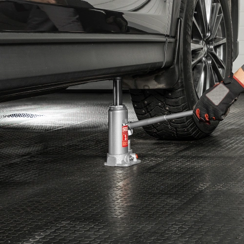 Домкрат гидравлический бутылочный, 3 т, высота подъема 194-372 мм, в пластиковый кейсе Matrix по ценам производителя в Уфе с доставкой по всей России