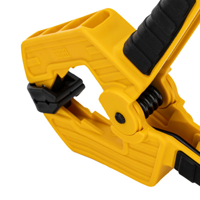 Струбцина клещеобразная, усиленная 80 х 60 мм, двухкомпонентные рукоятки Denzel по ценам производителя в Уфе с доставкой по всей России