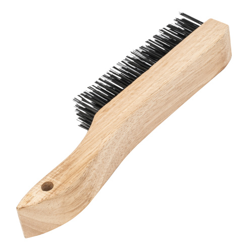 Щетка зачистная шестирядная, закаленная прямая проволока с деревянной ручкой Сибртех по ценам производителя в Уфе с доставкой по всей России