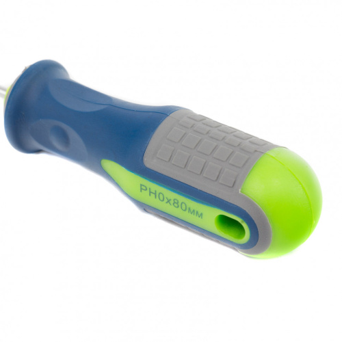 Отвертка, PH0 х 80 мм, CrV, трехкомпонентная рукоятка Сибртех по ценам производителя в Уфе с доставкой по всей России