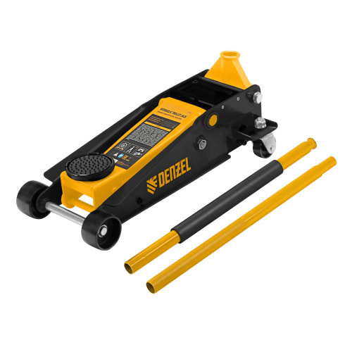 Домкрат гидравлический подкатной 3 т, с фиксатором, быстрый подъем, 135-480 мм, профессиональный Denzel по ценам производителя в Уфе с доставкой по всей России