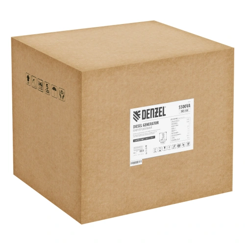 Генератор дизельный DES-55E, 5,5 кВт, 230 В, 11 л, электростартер Denzel по ценам производителя в Уфе с доставкой по всей России