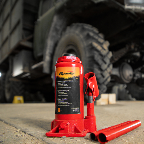 Домкрат гидравлический бутылочный, 8 т, h подъема 200-385 мм Sparta по ценам производителя в Уфе с доставкой по всей России