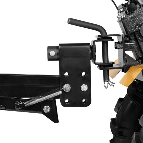 Прицеп для мотоблока TT-500, оцинк., груз. 500 кг, рег. сцепка, колеса 4.00-10, в упаковке Denzel по ценам производителя в Уфе с доставкой по всей России