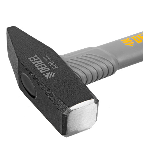 Молоток слесарный, 800 г, кованый, фибергласовая рукоятка c TPR покрытием Denzel по ценам производителя в Уфе с доставкой по всей России