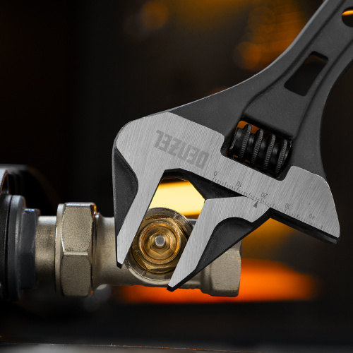 Ключ разводной, 300 мм, CrV, кованый Denzel по ценам производителя в Уфе с доставкой по всей России