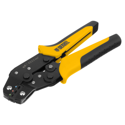 Клещи для обжима изолир. наконечников НКИ и НВИ, разъемов РПИ, гильз ГСИ, 0,5 - 2,5 мм2 Denzel по ценам производителя в Уфе с доставкой по всей России