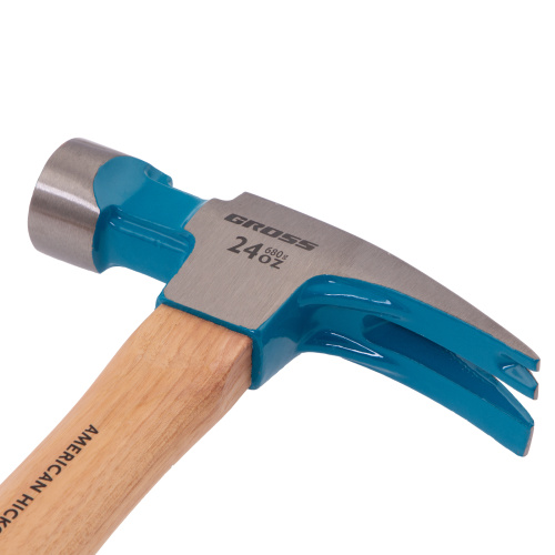 Молоток-гвоздодер, 680 г, угол 75, магнит, обрезиненная рукоятка AMERICAN HICKORY GROSS по ценам производителя в Уфе с доставкой по всей России