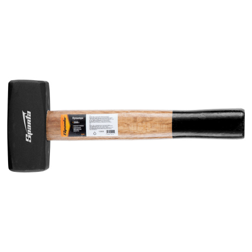 Кувалда, 2000 г, кованая головка, деревянная двухцветная рукоятка Sparta по ценам производителя в Уфе с доставкой по всей России