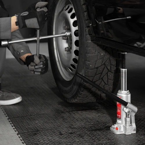 Домкрат гидравлический бутылочный, 4 т, высота подъема 194-372 мм, в пластиковый кейсе Matrix по ценам производителя в Уфе с доставкой по всей России