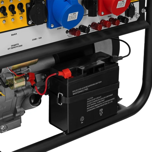Генератор бензиновый PS 90 ED-3, 9.0 кВт, переключение режима 230 В/400 В, 25 л, электростартер Denzel по ценам производителя в Уфе с доставкой по всей России