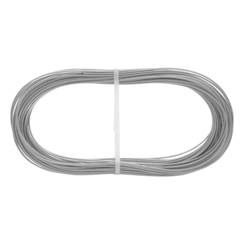 Трос металлополимерный прозрачный ПР-2.0, толщина 2.0 мм, моток 20 метров Сибртех по ценам производителя в Уфе с доставкой по всей России