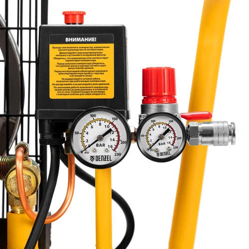 Компрессор воздушный BCI2300/50, ременный привод, 2.3 кВт, 50 литров, 400 л/мин Denzel по ценам производителя в Уфе с доставкой по всей России