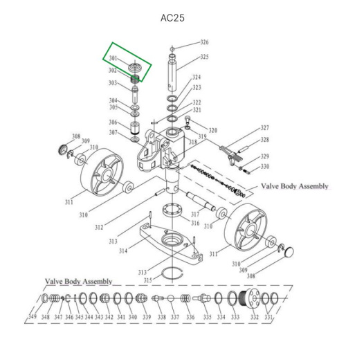 Крышка пружины возвратной для гидравлических тележек DF25 по ценам производителя в Уфе с доставкой по всей России