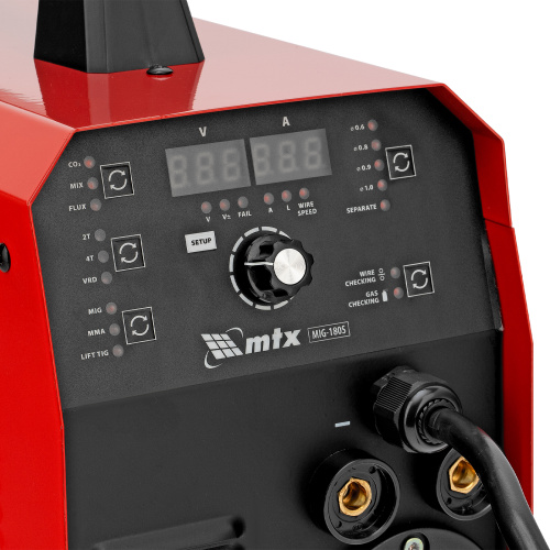Аппарат инвертор. полуавтомат. cварки MIG-180S, 180A, ПВ 60%, катушка 5 кг MTX по ценам производителя в Уфе с доставкой по всей России