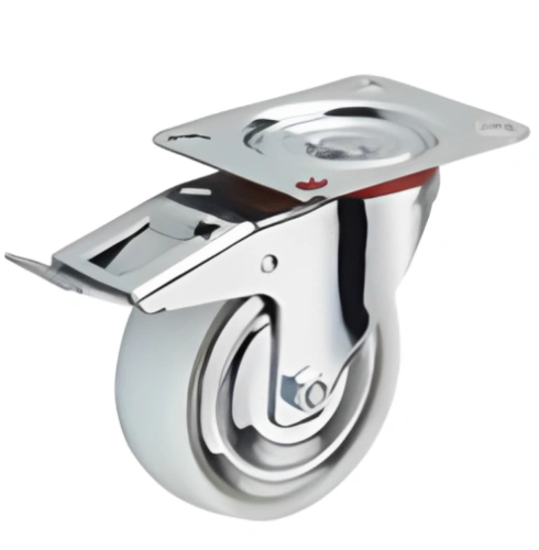 Колесо поворотное полипропилен SRCnb 55 125 мм с тормозом (F) по ценам производителя в Уфе с доставкой по всей России