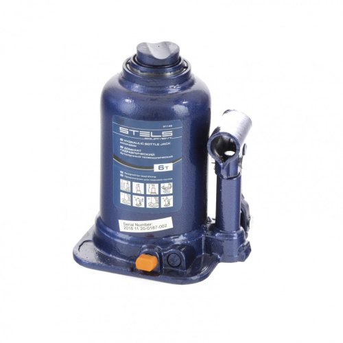 Домкрат гидравлический бутылочный телескопический, 6 т, подъем 170-430 мм Stels по ценам производителя в Уфе с доставкой по всей России