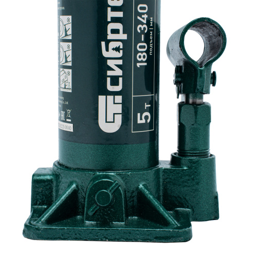 Домкрат гидравлический бутылочный, 5 т, 180-340 мм Сибртех по ценам производителя в Уфе с доставкой по всей России