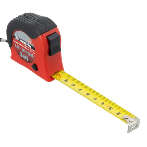 Рулетка Double fixation,3 м х 16 мм,обрезиненный корпус,двойная плавная фиксация Matrix по ценам производителя в Уфе с доставкой по всей России