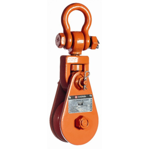 Блок шкивовый однорольный с проушиной 8 т, D каната 20 - 22 мм LS, СибТаль по ценам производителя в Уфе с доставкой по всей России