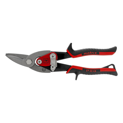 Ножницы по металлу, 250 мм, левый рез, сталь CRMO, двухкомпонентные рукоятки, PRO Matrix по ценам производителя в Уфе с доставкой по всей России