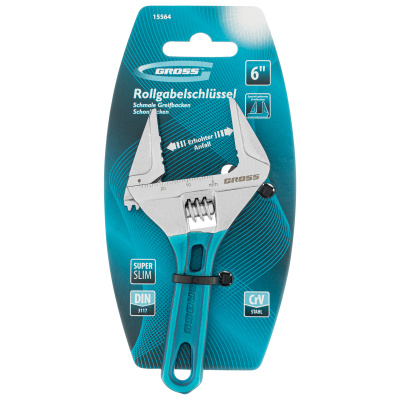 Ключ разводной, 120 мм, CrV, укороченная ручка Gross по ценам производителя в Уфе с доставкой по всей России