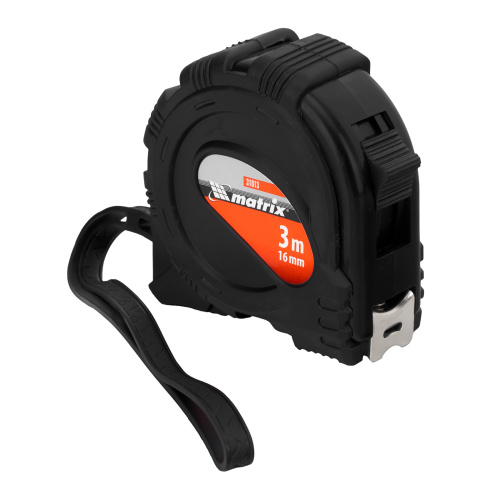 Рулетка Black,3 м х 16 мм,обрезиненный корпус Matrix по ценам производителя в Уфе с доставкой по всей России