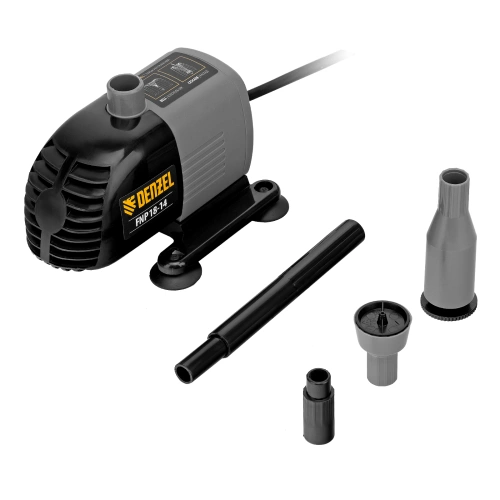 Насос фонтанный FNP18-14, 18 Вт, подъем 1,4 м, 750 л/ч, колокольчик/каскад Denzel по ценам производителя в Уфе с доставкой по всей России