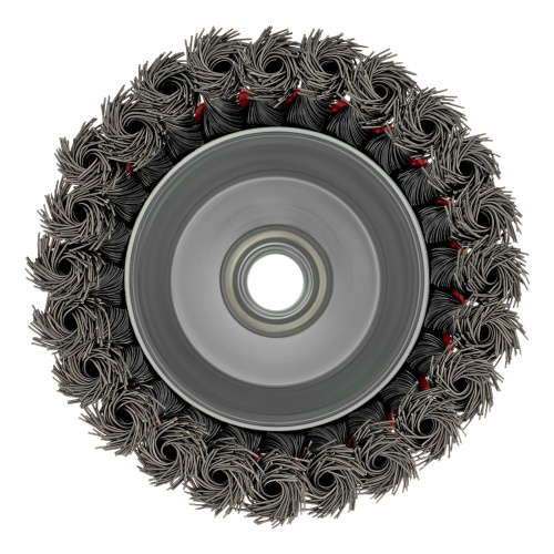 Щетка для УШМ, 100 мм, М14, "чашка", крученая проволока 0.5 мм Matrix по ценам производителя в Уфе с доставкой по всей России