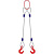 Строп канатный 2СК,  с 2 крюками 5Т x 1М по ценам производителя в Уфе с доставкой по всей России