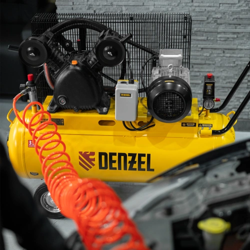 Компрессор воздушный рем. привод BCV 4000-T/100, 4,0 кВт, 100 литров, 690 л/мин Denzel по ценам производителя в Уфе с доставкой по всей России