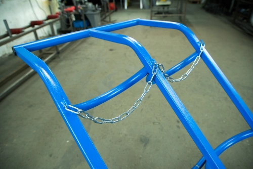 Тележка для газовых баллонов TOR ГБ-2, 2 баллона (250 литые колеса + 160 поворотное) по ценам производителя в Уфе с доставкой по всей России