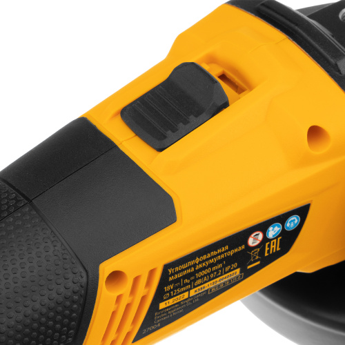 Машина углошлифовальная аккумуляторная бесщет. BLG-IB-18-125-0, Li-ion, 18 В Denzel по ценам производителя в Уфе с доставкой по всей России