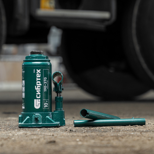 Домкрат гидравлический бутылочный, 10 т, 190-370 мм Сибртех купить в Москве с доставкой по всей России | ProtosMarket.ru