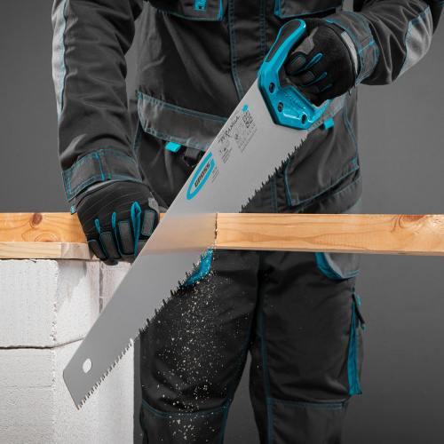 Ножовка по дереву "Piranha", 550 мм, сегментное строение рабочей кромки, 7-8 TPI, зуб-3D, двухкомпонентная рукоятка Gross по ценам производителя в Уфе с доставкой по всей России