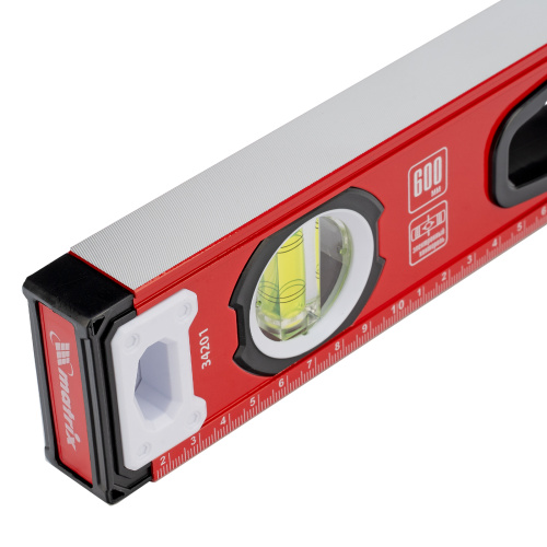 Уровень алюминиевый, фрезерованный, 3 глазка, рукоятки, 600 мм Matrix по ценам производителя в Уфе с доставкой по всей России