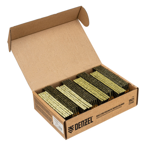 Гвозди для пнев. нейлера (крашен.) длина - 75 мм, диам. - 3,05 мм, 2000 шт. Denzel по ценам производителя в Уфе с доставкой по всей России